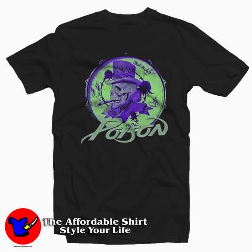 Poison Logo And Glow Skull Graphic Unisex Tshirt 500x500 Poison Logo And Glow Skull Graphic Unisex T Shirt On Sale