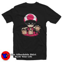 Funny Super Mario Mushroom Graphic T-shirt