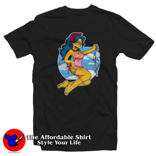 Funny The Simpsons Sexy Marge Graphic Tshirt 500x500 Funny The Simpsons Sexy Marge Graphic T Shirt On Sale