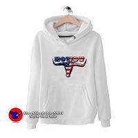 Howdy Bull American Flag Graphic Hoodie