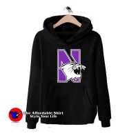 Northwestern Cat Against Wildcats Graphic Hoodie