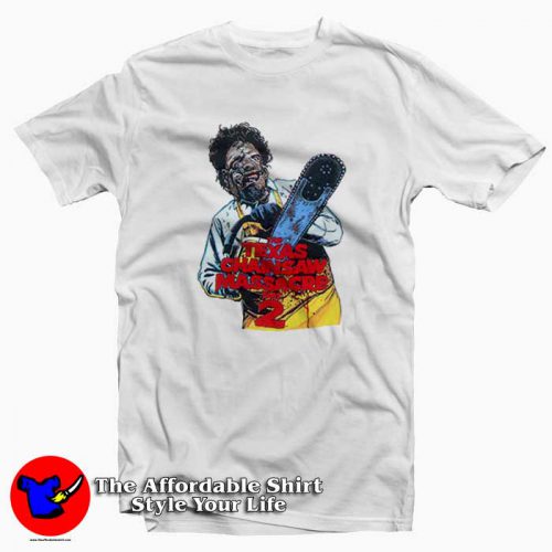 The Texas Chainsaw Massacre 2 Graphic Tshirt 500x500 The Texas Chainsaw Massacre 2 Graphic T Shirt On Sale