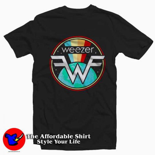 Vintage Weezer Rainbow Symbol Logo Graphic Tshirt 500x500 Vintage Weezer Rainbow Symbol Logo Graphic T Shirt On Sale