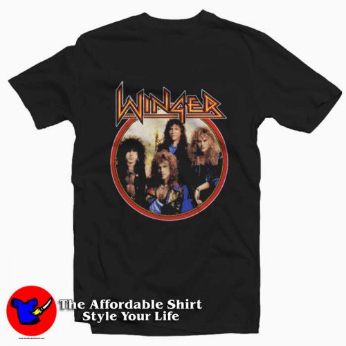 Winger In The Heart Of The Young Tour Graphic Tshirt 500x500 Winger In The Heart Of The Young Tour Graphic T Shirt On Sale