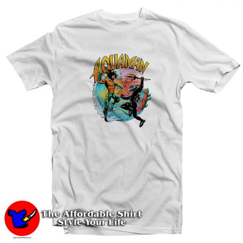 Aquaman vs Black Manta T Shirt 500x500 Aquaman vs Black Manta T Shirt