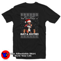 Busta Rhymes Rapper Ugly Christmas T Shirt