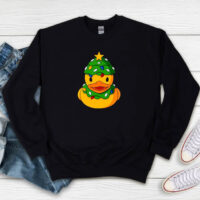 Duck Draw Happy Merry Christmas Sweatshirt