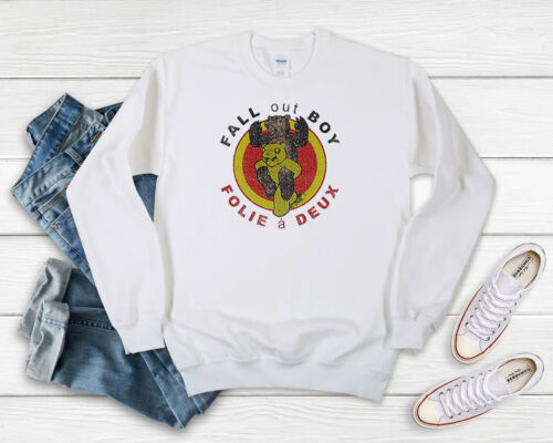 Folie A Deux Fall Out Boy Album Cover Sweatshirt 500x400 Folie A Deux Fall Out Boy Album Cover Sweatshirt