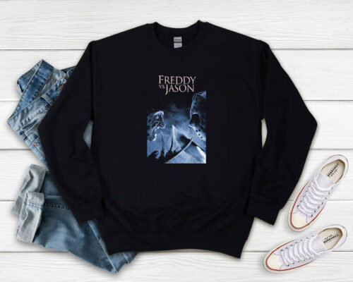 Freddy Vs Jason Horror Movie Sweatshirt 500x400 Freddy Vs Jason Horror Movie Sweatshirt