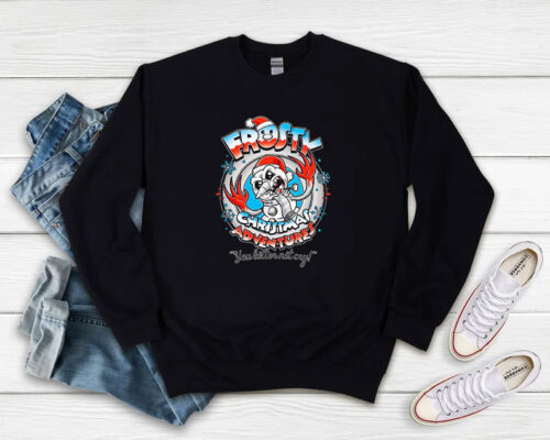 Frosty Christmas Adventures Sweatshirt 500x400 Frosty Christmas Adventures Sweatshirt