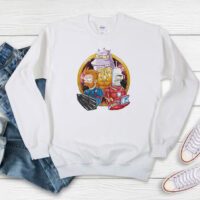 Fry Leela Bender Futurama Avengers Graphic Sweatshirt