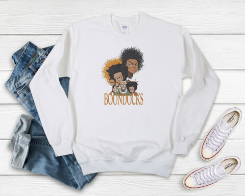 Funny Cartoon Family Boondocks Huey Sweatshirt 500x400 Funny Cartoon Family Boondocks Huey Sweatshirt