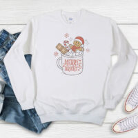 Funny Merry Bright Gingerbread Sweatshirt