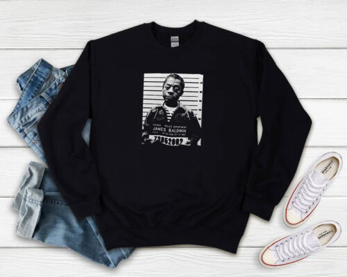 Funny Mugshot James Baldwin Sweatshirt 500x400 Funny Mugshot James Baldwin Sweatshirt