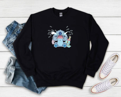 Funny Stitch Crying And Scrump Sweatshirt 500x400 Funny Stitch Crying And Scrump Sweatshirt