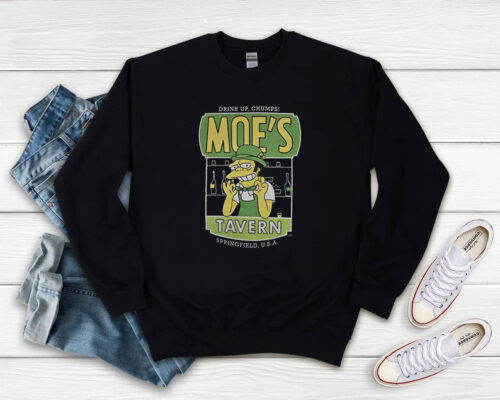 Funny The Simpsons Moes Tavern Springfield Sweatshirt 500x400 Funny The Simpsons Moe’s Tavern Springfield Sweatshirt