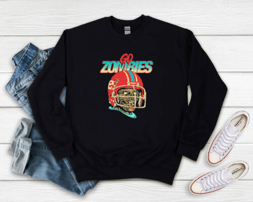 Go zombies Football Sweatshirt 500x400 Go zombies Football Sweatshirt