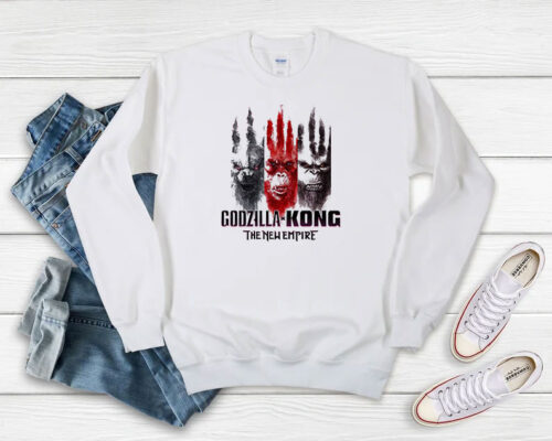 Godzilla x Kong The New Empire Movie Sweatshirt 500x400 Godzilla x Kong The New Empire Movie Sweatshirt