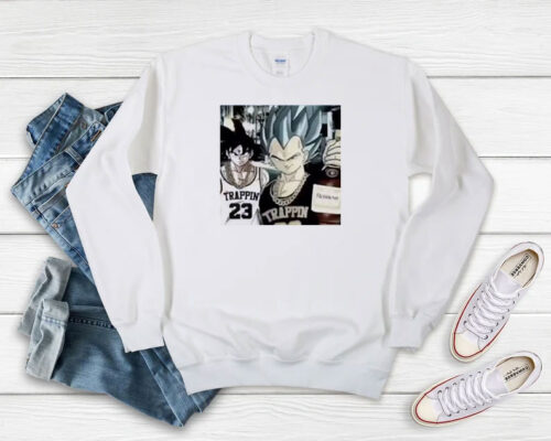 Goku Trappin And Vegeta Dragon Ball Sweatshirt 500x400 Goku Trappin And Vegeta Dragon Ball Sweatshirt