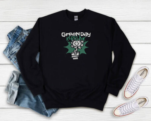 Green Day Kerplunk Flower Sweatshirt 500x400 Green Day Kerplunk Flower Sweatshirt