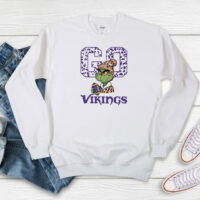 Grinch Leopard Minnesota Vikings Go Vikings Christmas Sweatshirt