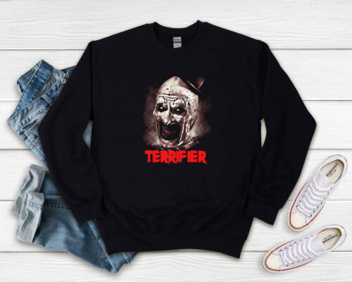 Halloween Terrifier The Clown Horror Sweatshirt 500x400 Halloween Terrifier The Clown Horror Sweatshirt