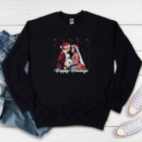 Hamilton The Musical Alexander And Eliza Happy Holiday Sweatshirt