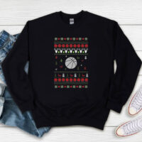 Happy Merry Christmas Basketball Sweatshirt