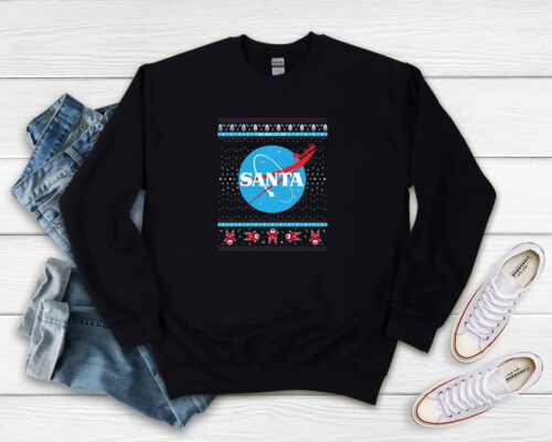 Happy Merry Christmas Santa Nasa Logo Parody Sweatshirt 500x400 Happy Merry Christmas Santa Nasa Logo Parody Sweatshirt