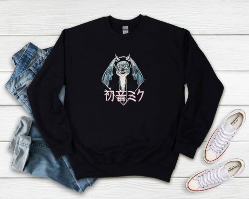 Hatsune Miku Anime Demon Mask Sweatshirt 500x400 Hatsune Miku Anime Demon Mask Sweatshirt