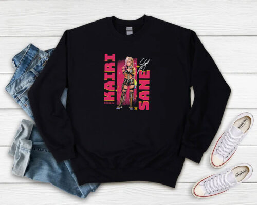 Kairi Sane Pose Wht Signature Sweatshirt 500x400 Kairi Sane Pose Wht Signature Sweatshirt