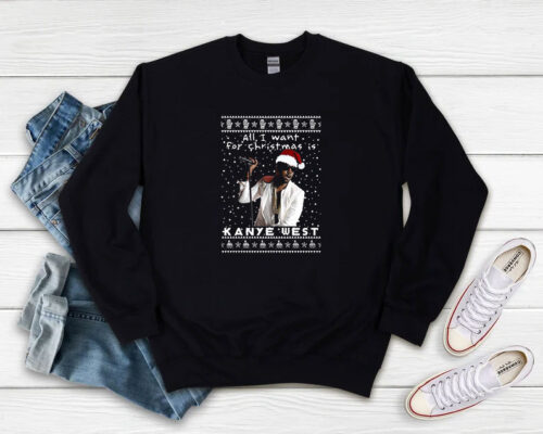 Kanye West Rapper Ugly Christmas Sweatshirt 500x400 Kanye West Rapper Ugly Christmas Sweatshirt