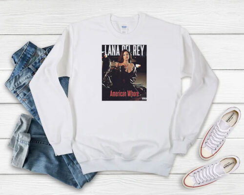 Lana Del Rey American Whore Cover Sweatshirt 500x400 Lana Del Rey American Whore Cover Sweatshirt