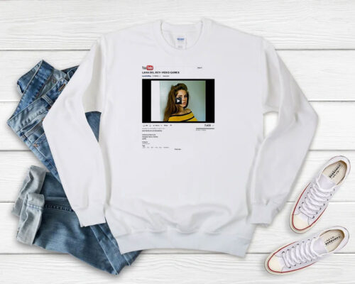 Lana Del Rey Video Games YouTube Sweatshirt 500x400 Lana Del Rey Video Games YouTube Sweatshirt