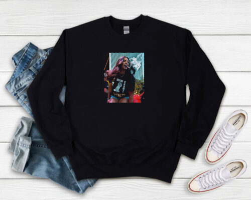 Las Vegas Aces Kelsey Plum Cigar Smoking Sweatshirt 500x400 Las Vegas Aces Kelsey Plum Cigar Smoking Sweatshirt