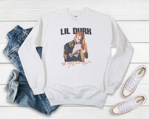 Lil Durk The 7220 Tour Album Sweatshirt 500x400 Lil Durk The 7220 Tour Album Sweatshirt