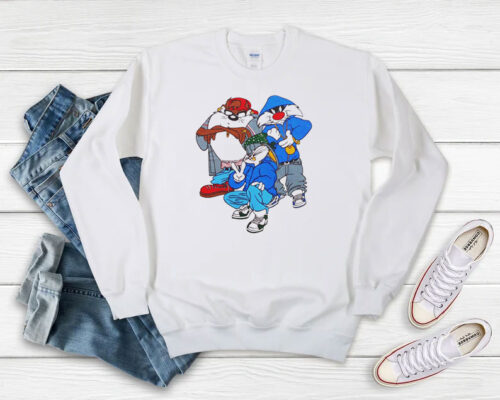 Looney Tunes Bugs Bunny Taz And Sylvester Sweatshirt 500x400 Looney Tunes Bugs Bunny Taz And Sylvester Sweatshirt