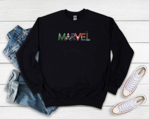 Marvel Hero Letters Logo Sweatshirt 500x400 Marvel Hero Letters Logo Sweatshirt