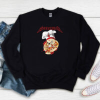 Metallica Inspired Mozzarella Pizza Sweatshirt