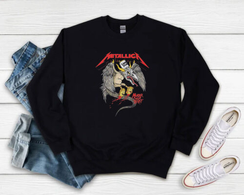 Metallica x Liquid Death Murder Graphic Sweatshirt 500x400 Metallica x Liquid Death Murder Graphic Sweatshirt