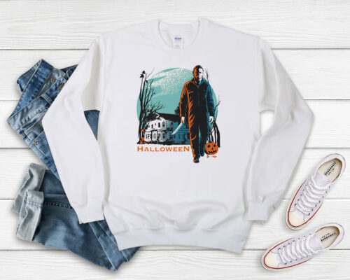 Michael Myers Halloween Sweatshirt 500x400 Michael Myers Halloween Sweatshirt