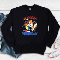 Michigan Wolverine Football Looney Tunes Touch Down Sweatshirt