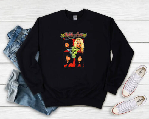 Motley Crue Vintage Inspired Hornless Skull Sweatshirt 500x400 Motley Crue Vintage Inspired Hornless Skull Sweatshirt