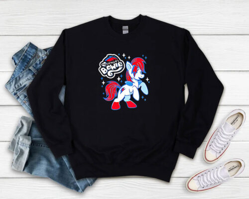 My little Bowie David Bowie And My Little Pony Funny Sweatshirt 500x400 My little Bowie David Bowie And My Little Pony Funny Sweatshirt