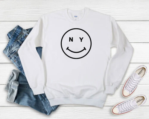 New York Smiley Graphic Sweatshirt 500x400 New York Smiley Graphic Sweatshirt