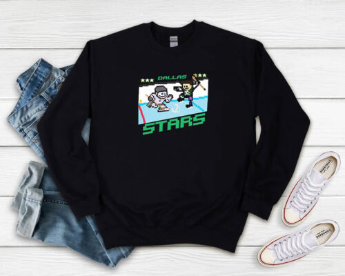 Nintendo Game Dallas Stars Hockey Sweatshirt 500x400 Nintendo Game Dallas Stars Hockey Sweatshirt