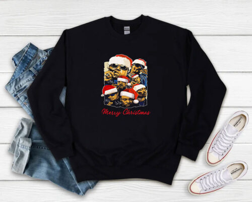 Notorious Big Snoop Dogg Ice Cube Eminem Tupac Santa Merry Christmas Sweatshirt 500x400 Notorious Big Snoop Dogg Ice Cube Eminem Tupac Santa Merry Christmas Sweatshirt