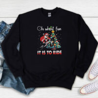 Oh What Fun It Is To Ride Christmas BMX Bike Christmas Sweatshirt