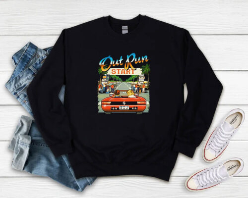 Out Run Retro Gaming Sweatshirt 500x400 Out Run Retro Gaming Sweatshirt