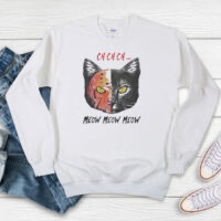 Parody Jason Voorhees Cat Meow Sweatshirt